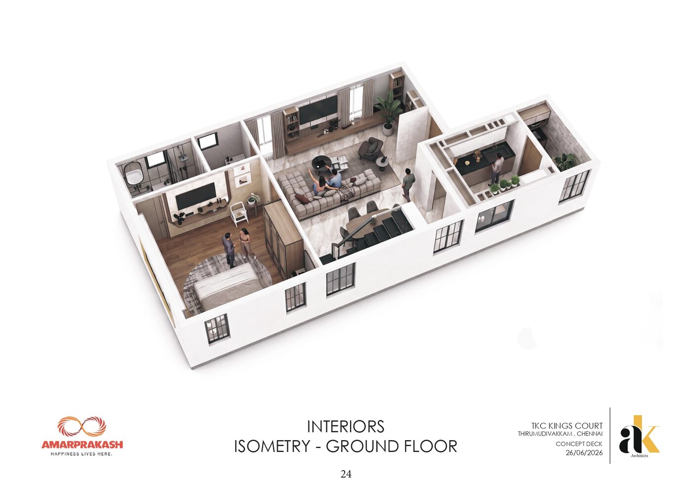 Ground floor isometry